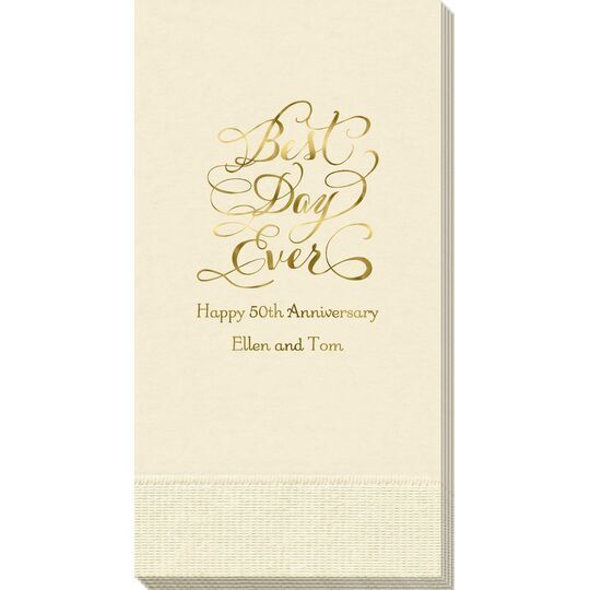 Whimsy Best Day Ever Guest Towels